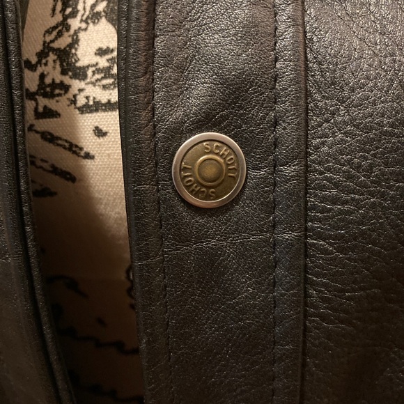 Men’s Vintage Schott’s Leather Jacket (Black) - Picture 6 of 7